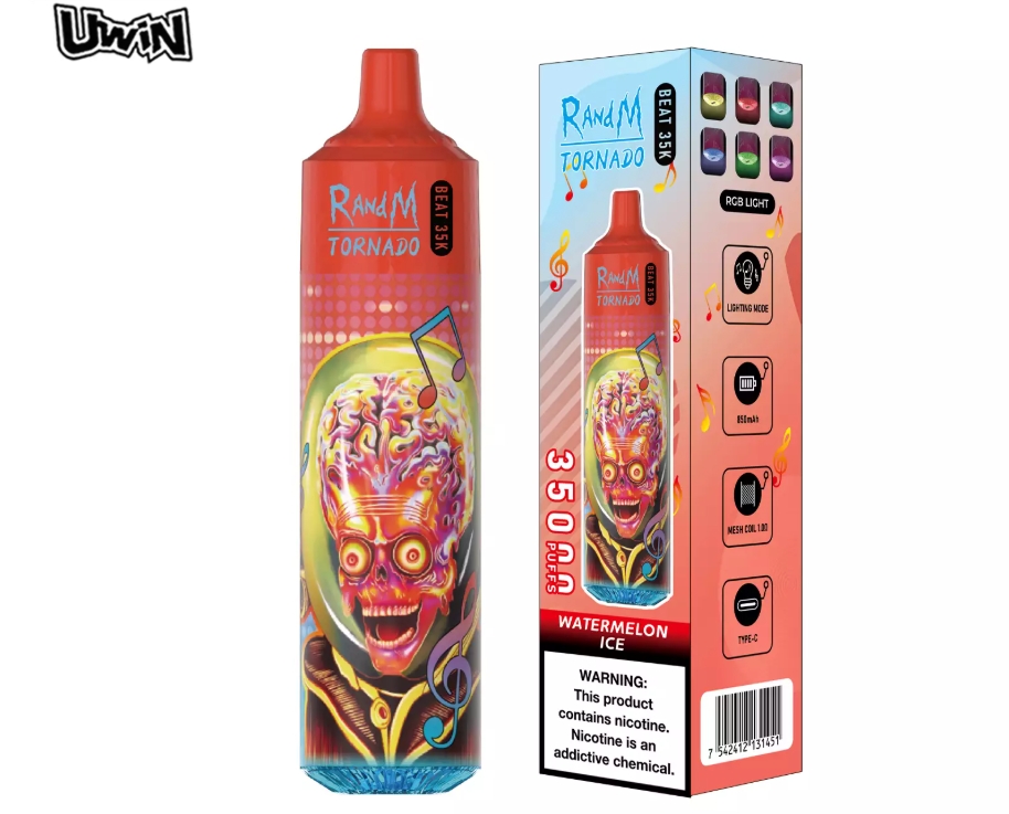 Uwin Tornado Music 35000 Puffs Vape &ndash; Led od lubenice kao novo lice hrvatskog vapinga 2025